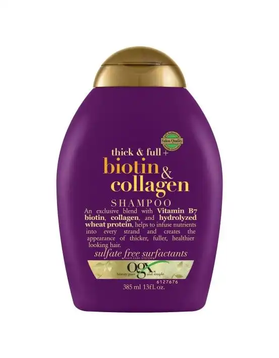 OGX Thick & Full + Biotin & Collagen Shampoo 385mL