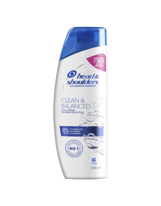 Head & Shoulders Clean & Balanced Anti-Dandruff Shampoo 200mL