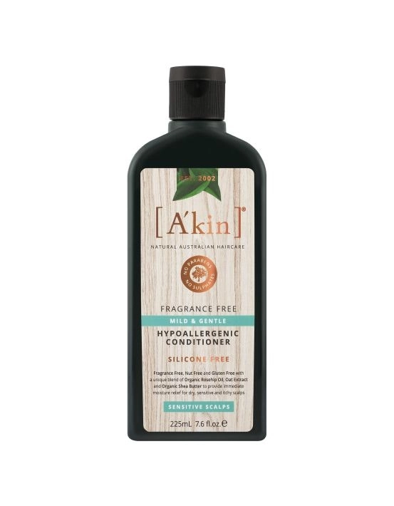 A'kin Mild & Gentle Fragrance Free Conditioner 225mL