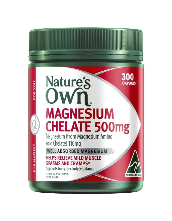 Nature's Own Magnesium Chelate 500mg 300 Capsules