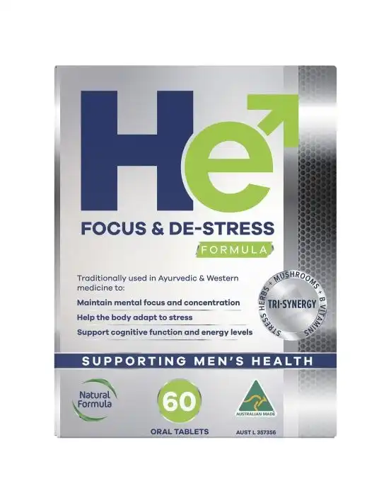 Martin & Pleasance He Focus & De-Stress Formula 60 Tablets