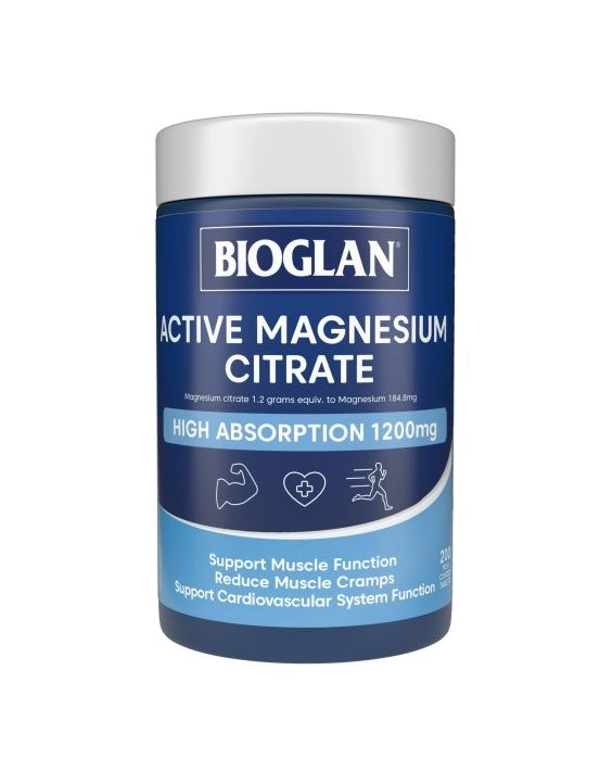 Bioglan Active Magnesium Citrate 200 Tablets