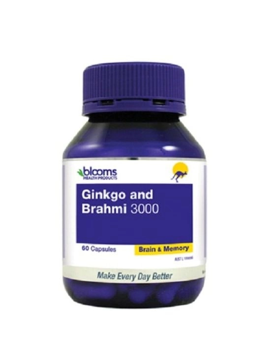 Henry Blooms Ginkgo and Brahmi 3000 60 Capsules