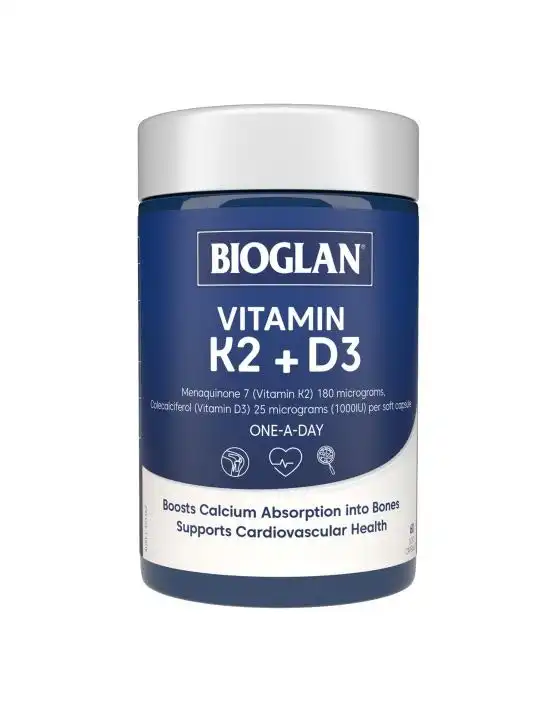 Bioglan Vitamin K2 + D3 60 Capsules