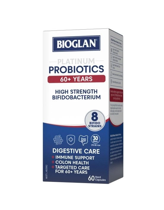 Bioglan Platinum Probiotics 60+ Years 60 Capsules