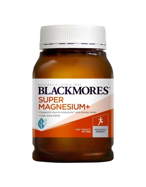 Blackmores Super Magnesium+ Muscle Health Vitamin 200 Tablets