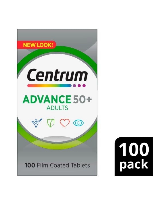 Centrum Advance 50+ For Adults 100 Tablets