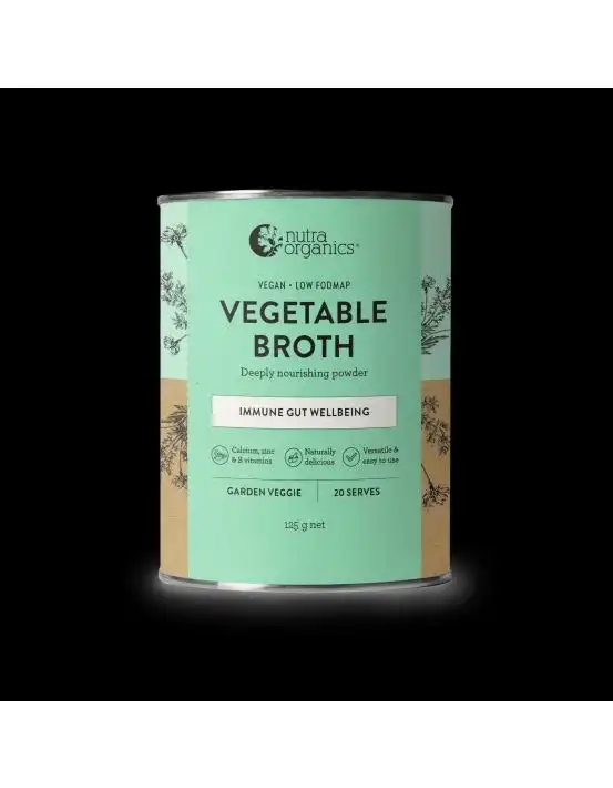 Nutra Organics Vegetable Broth Garden Veggie 125g