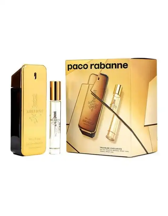 Paco Rabanne 1 Million Eau De Toilette 100ml & 20ml 2 Piece Gift Set