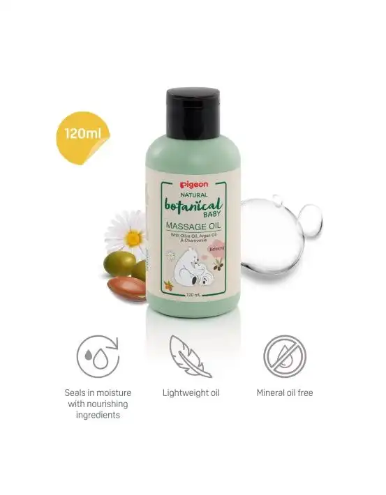 PIGEON Natural Botanical Baby Massage Oil 120ml