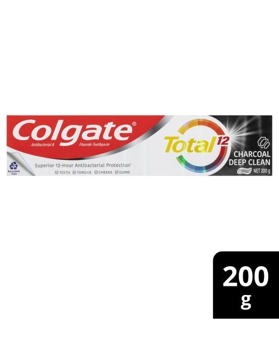 Colgate Toothpaste Total Charcoal Deep Clean 200g