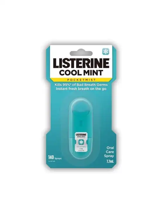 Listerine Pocketmist Oral Care Spray Cool Mint 7.7ml
