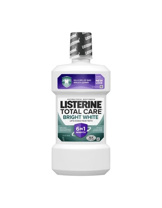 Listerine Mouthwash Bright White  1l