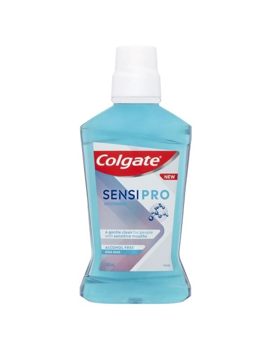 Colgate Sensi Pro Alcohol Free Mild Mint Mouthwash 500ml