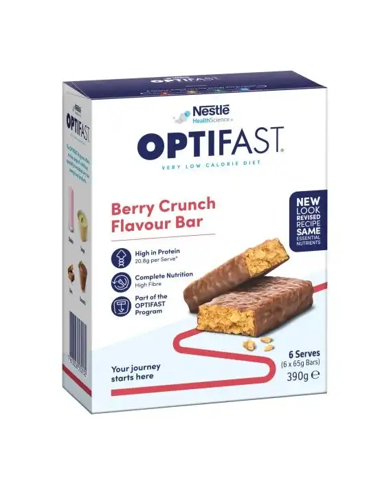 OPTIFAST VLCD Bars Berry Crunch 6 x 65g