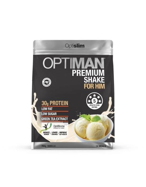 OptiSlim Optiman Premium Shake Vanilla 784g