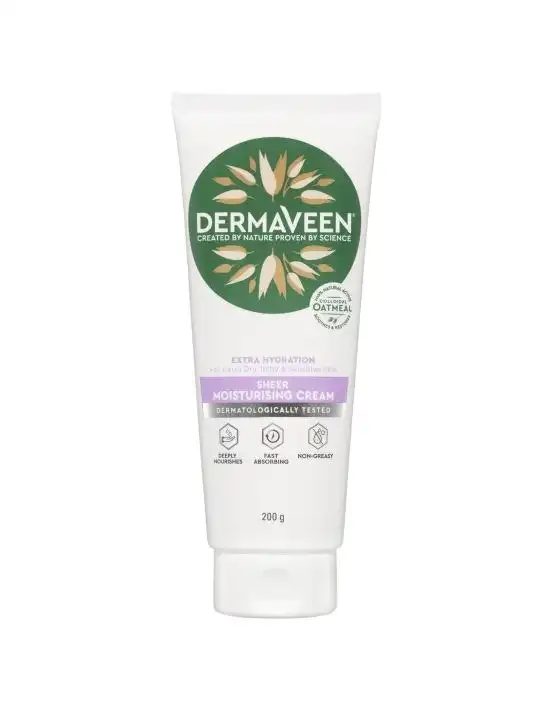 DermaVeen Extra Hydration Sheer Moisturising Cream 200g