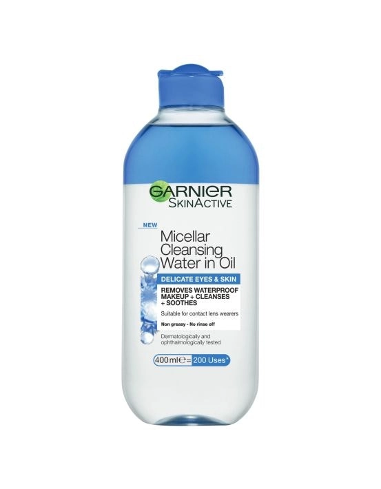 Garnier SkinActive Micellar Cleansing Water in Oil Delicate Eyes & Skin 400mL