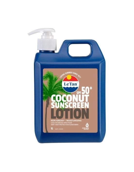 Le Tan Coconut SPF 50+ Lotion 1L