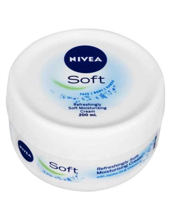 Nivea Soft Moisturising Cream with Vitamin E & Jojoba Oil 200mL