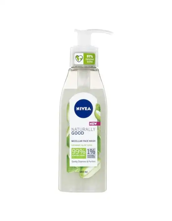 Nivea Naturally Good Aloe Vera Micellar Face Wash 140ml