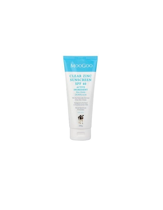 MOOGOO Clear Zinc Sunscreen SPF 40 200g