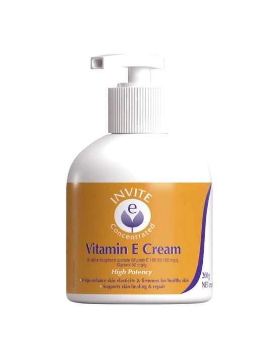 Invite E Vitamin E Cream Pump 200g