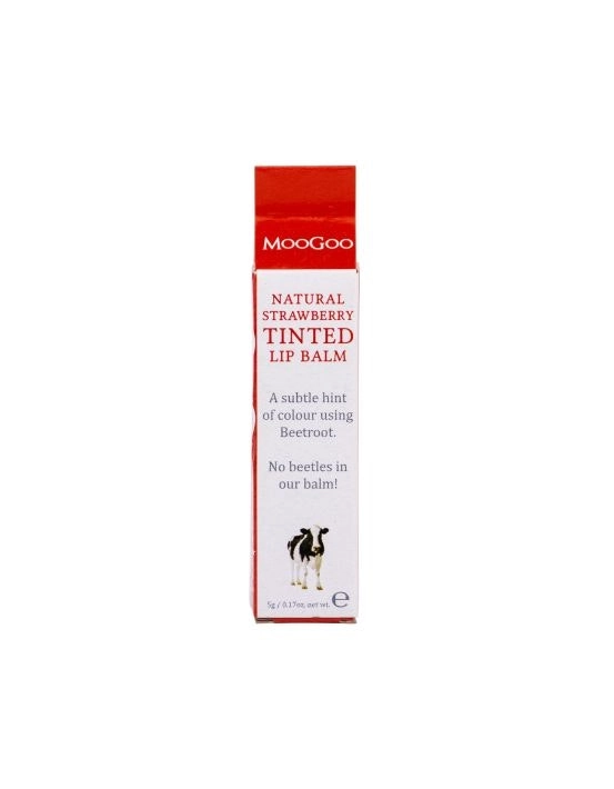 MOOGOO Natural Lip Balm Strawberry Tinted 5g