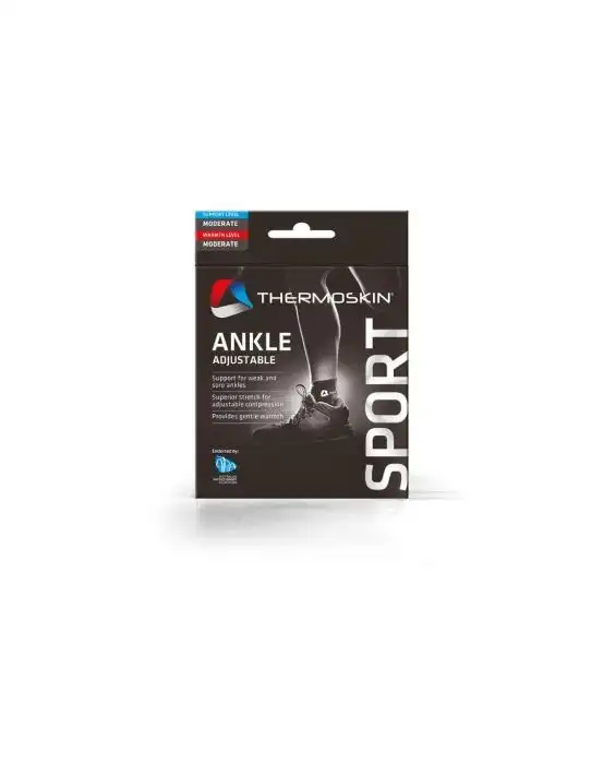 Thermoskin Sport Adjustable Ankle Support Black