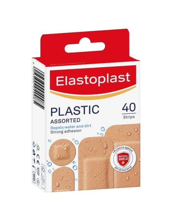 Elastoplast Plastic Strips Assorted 40 Pack