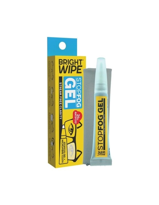 Bright Wipe StopFog Gel 10g with Microfibre Cloth