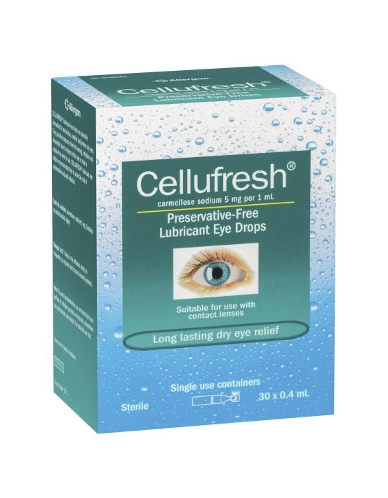 CELLUFRESH Lubricant Eye Drops 30 x 0.4mL