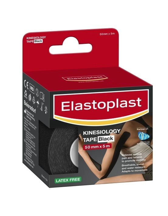 Elastoplast Sport Kinesiology Tape Black 5cm x 5m