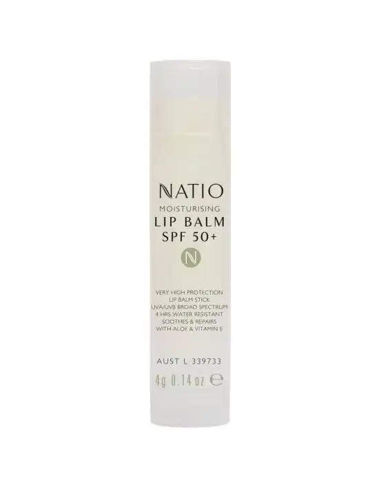 Natio Moisturising Lip Balm SPF 50+ 4g