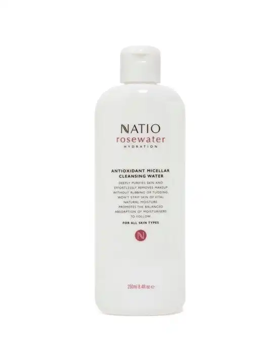 Natio Rosewater Hydration Antioxidant Micellar Cleansing Water 250ml