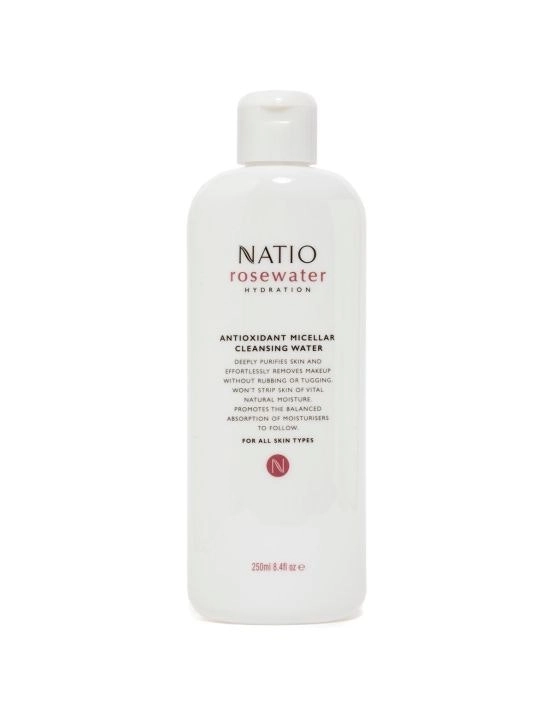 Natio Rosewater Hydration Antioxidant Micellar Cleansing Water 250ml