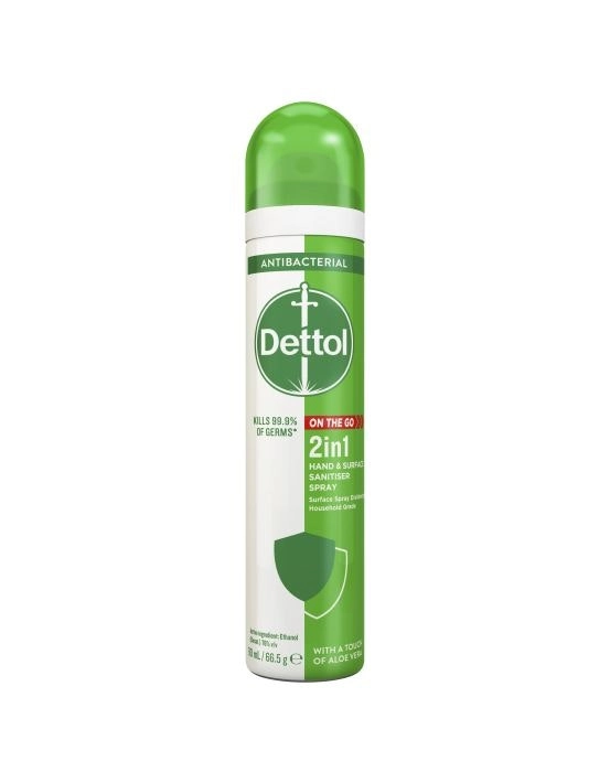 Dettol 2 In 1 Sanitizer Spray With Aloe Vera Extracts 90ml