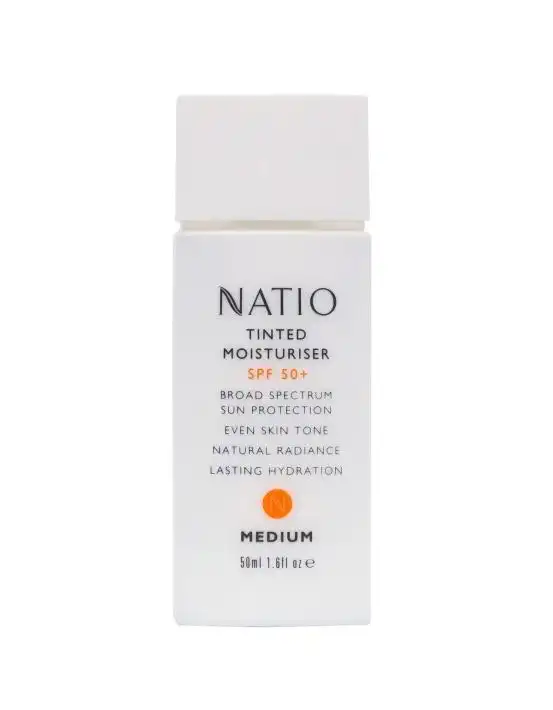 Natio Tinted Moisturiser Medium SPF50+ 50ml