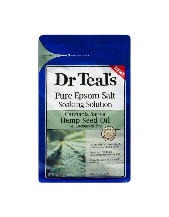 Dr Teal's Epsom Salt Hemp Seed Oil 1.36kg