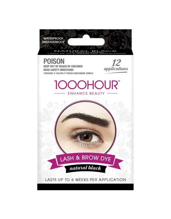 1000 Hour Eyelash & Brow Dye Kit Black