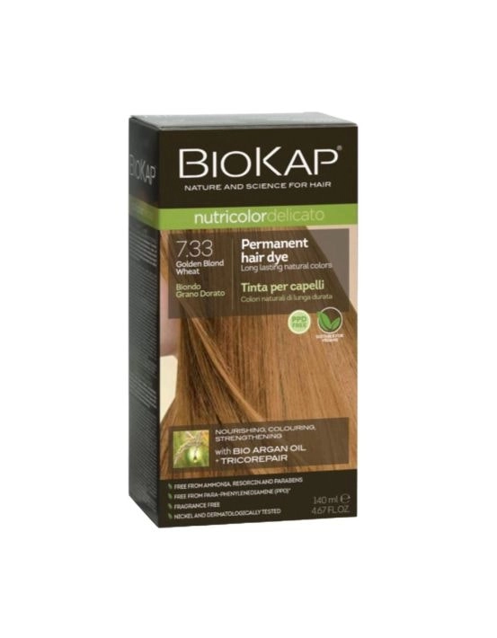 BioKap Nutricolor Delicato 7.33 Golden Blond Wheat