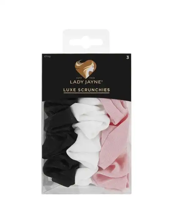 Lady Jayne Luxe Scrunchies Large 3 Pack