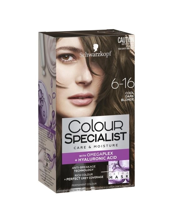 Schwarzkopf Colour Specialist Hair Colour 6.16 Cool Dark Blonde