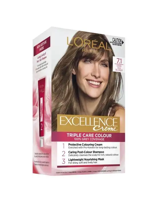 L'Oreal Excellence 7.1 Dark Ash Blonde