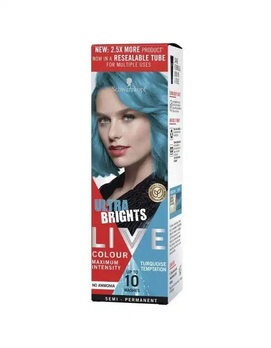 Schwarzkopf Live Colour Ultra Brights Turquoise Temptation 75ml