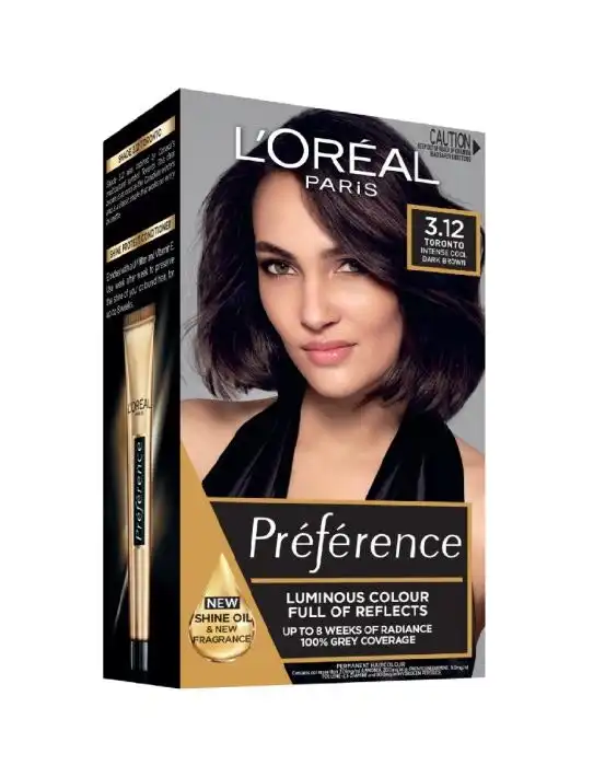 L'Oreal Preference Hair Colour 3.12 Toronto