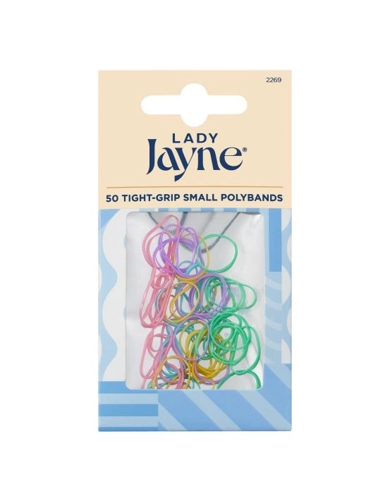 Lady Jayne Pastel Snagless Small Elastomer Elastics 50 Pack