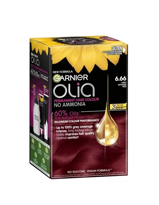 Garnier Olia 6.66 Very Intense Red No Ammonia Permanent Hair Colour