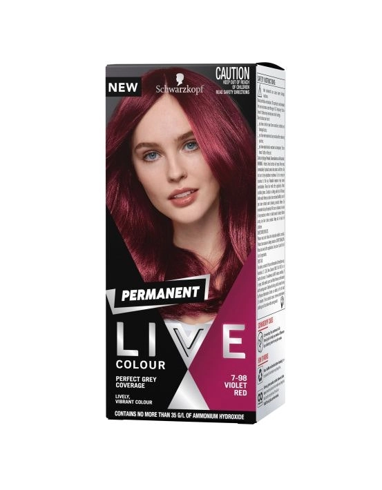 Schwarzkopf Live Colour Permanent 7.98 Violet Red