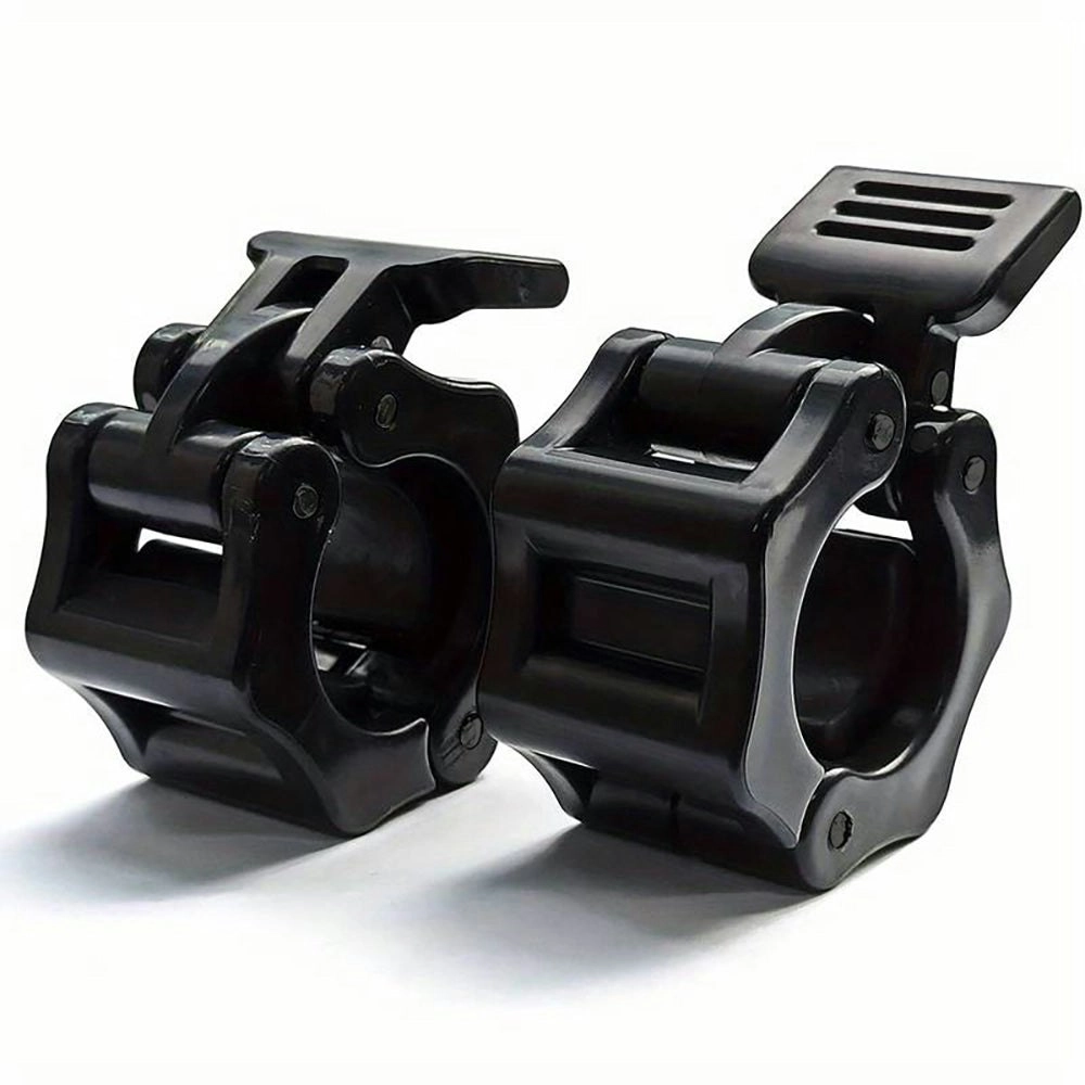 JMQ Fitness 1 Pair Plastic Olympic Barbell & Dumbbell Collars Barbell Accessories - Black